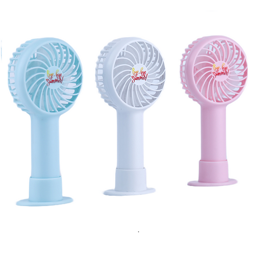 Mini Portable Handheld Fan: USB Rechargeable, Silent Cooling, Perfect for On-the-Go!