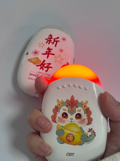 CSTT 2400mAh Far InfraRed Light Wave Hand Warmer Wireless Heater Portable Rechargeable Double-sided Heating DIY