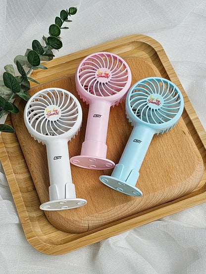 #2202 Portable Handheld Fan Small Cooling Fan USB Rechargeable Fans Mute Cooler Handheld Fan Mini USB Rechargeable Desk