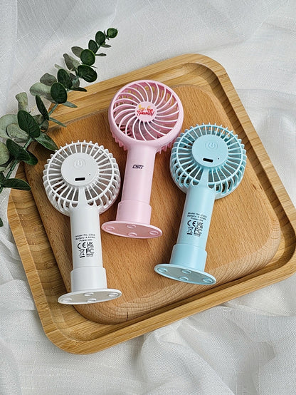 #2202 Portable Handheld Fan Small Cooling Fan USB Rechargeable Fans Mute Cooler Handheld Fan Mini USB Rechargeable Desk