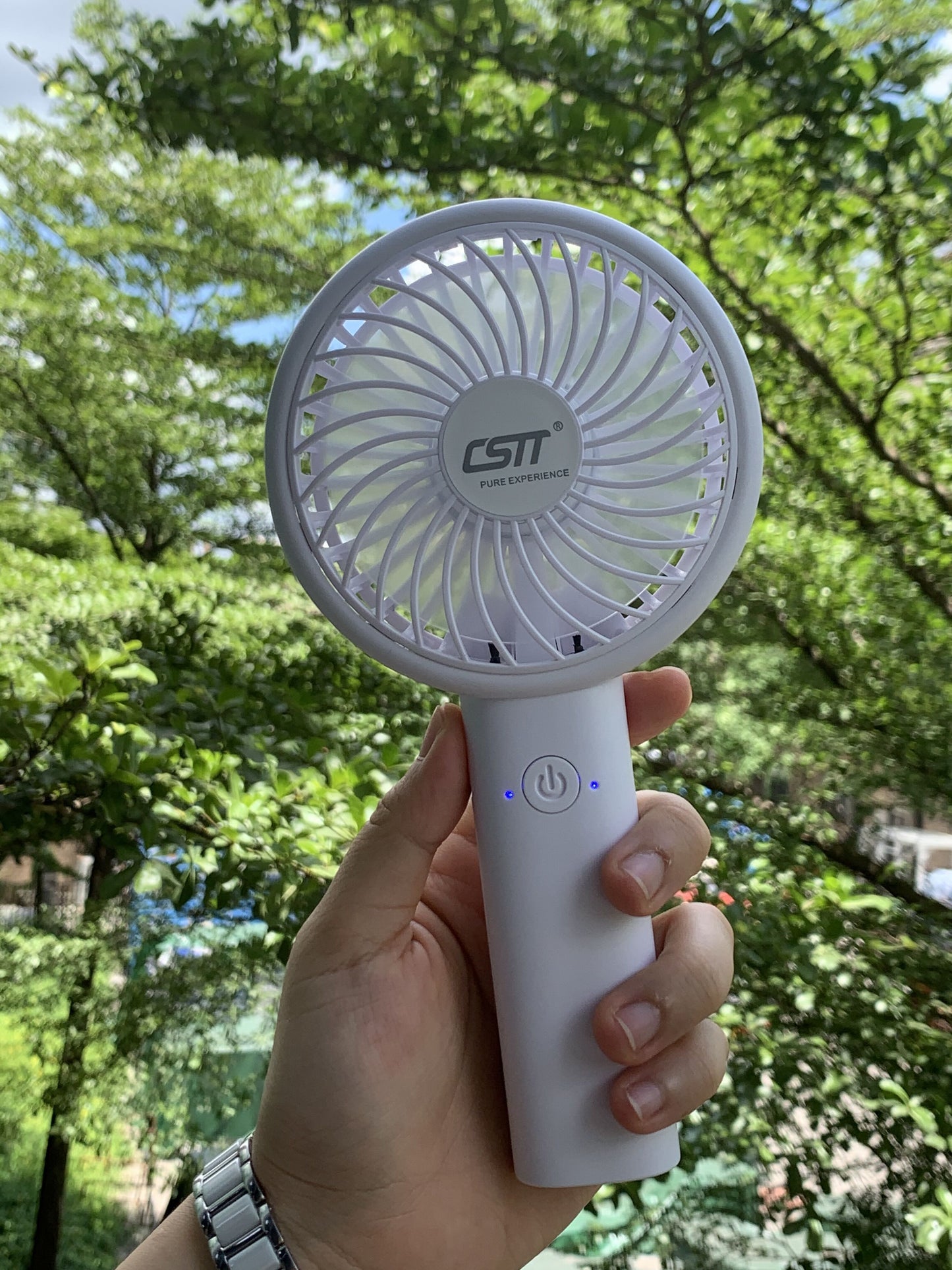 CSTT Mini Negative Ion Portable Fans Handheld USB Rechargeable Fan Mini Desktop Air Cooler Outdoor Fan Cooling Travel Hand Fans Ventilation Fan