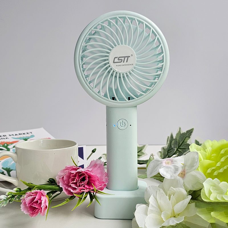 CSTT Mini Negative Ion Portable Fans Handheld USB Rechargeable Fan Mini Desktop Air Cooler Outdoor Fan Cooling Travel Hand Fans Ventilation Fan