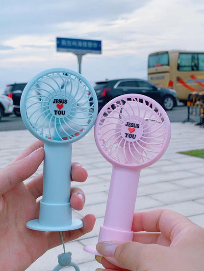 #2202 Portable Handheld Fan Small Cooling Fan USB Rechargeable Fans Mute Cooler Handheld Fan Mini USB Rechargeable Desk