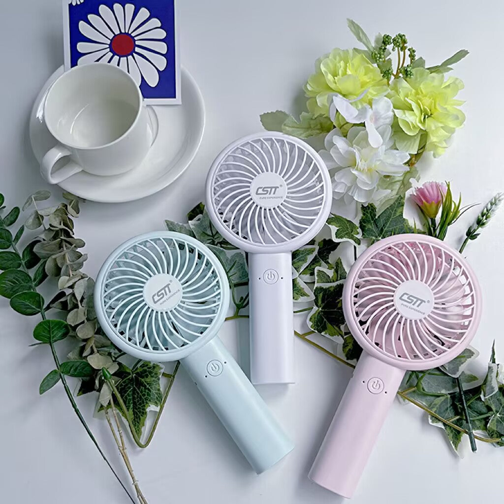 CSTT Mini Negative Ion Portable Fans Handheld USB Rechargeable Fan Mini Desktop Air Cooler Outdoor Fan Cooling Travel Hand Fans Ventilation Fan