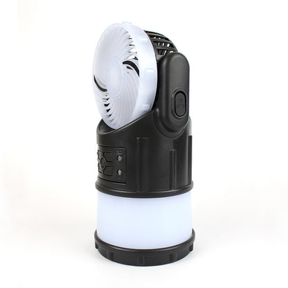 CSTT 5-in-1  Multi-Function Camping Lantern Flashlight Rechargeable Mosquito Repellent Lamp Cooling Fan FM Radio